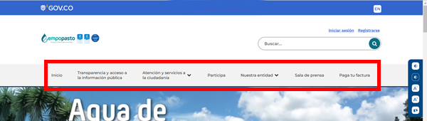 Menú principal Menú principal